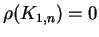 $\rho (K_{1,n})=0$