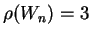 $\rho(W_n) =3$