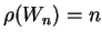 $\rho(W_n) =n$