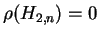 $\rho (H_{2,n})=0$
