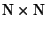 $\ensuremath{\mathbb{N} }\times \ensuremath{\mathbb{N} } $