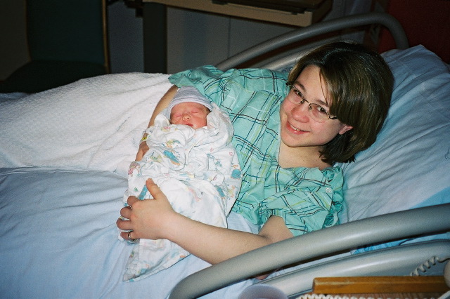 Hours after birth, Feb 4, 2002