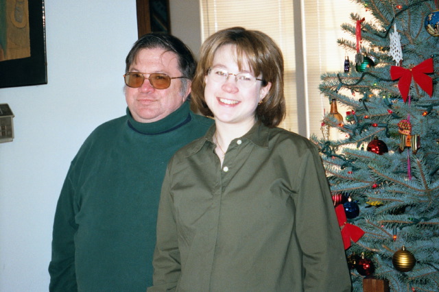 Monica and Dad, Jan 5, 2002