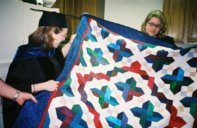 Graduation quilt from Kathy