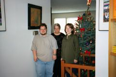 Jim, Aunt Monica & Monica, Jan 5, 2002