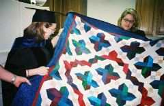 Graduation quilt from Kathy