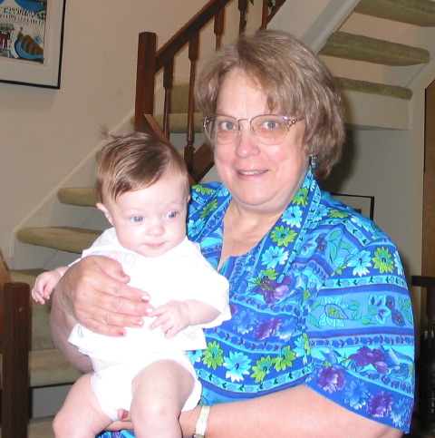 Ariella with Grandma, May 20,2002