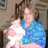 Ariella with Grandma, May 20,2002