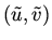 $(\tilde u, \tilde v)$