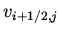 $v _{i+1/2, j}$