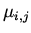 $\mu _{i,j}$
