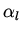 $\alpha _l$