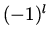 $(-1)^l$