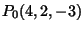 $P_0(4,2,-3)$