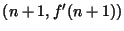 $(n+1,f^{\prime}(n+1))$