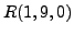 $R(1,9,0)$